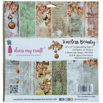Dress My Craft Timeless Beauty Designpapiere - Paper Pad